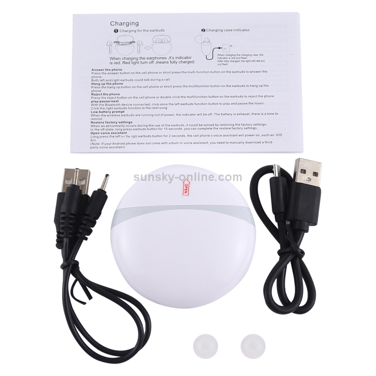 T12 TWS Ture Wireless Hi-Fi Stereo Bluetooth 5.0 Earphones with Charging Case T12 TWS Ture Wireless Hi-Fi Stereo Bluetooth 5.0 Earphones with Charging Case