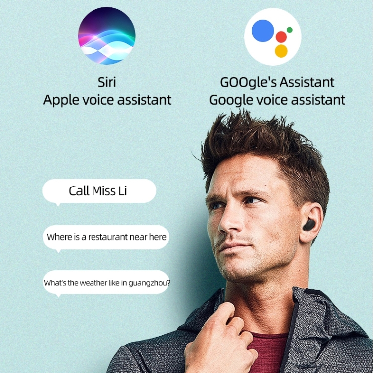 A6S IPX4 Waterproof Bluetooth 5.0 Wireless Bluetooth Earphone with Charging Box, Support for HD Calls & Siri & IOS Power Display(Black) A6S IPX4 Waterproof Bluetooth 5.0 Wireless Bluetooth Earphone with Charging Box, Support for HD Calls & Siri & IOS Power Display(Black)