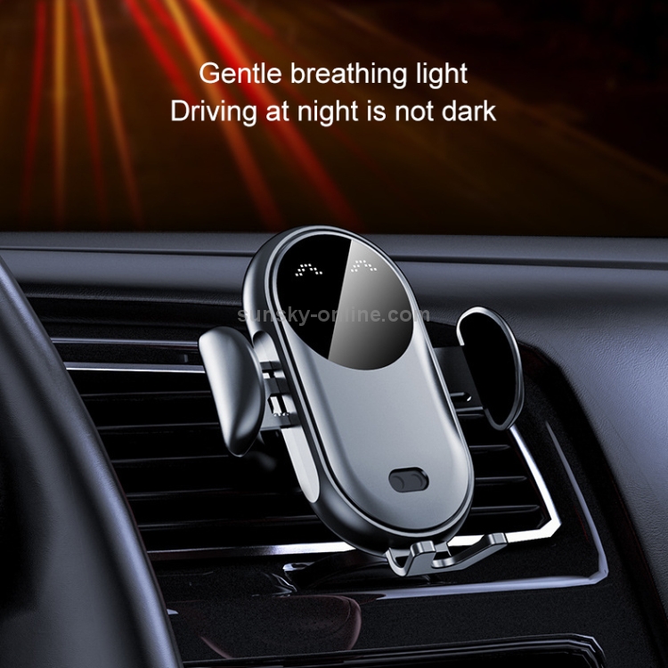 K10 15W Max Output Infrared Sensor Car Air Outlet Bracket Wireless Charger(White) K10 15W Max Output Infrared Sensor Car Air Outlet Bracket Wireless Charger(White)