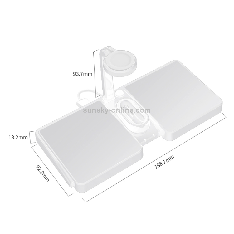 K04 4 in 1 10W Qi Standard Wireless Charger for Mobile Phones & iWatch & AirPods (White) K04 4 in 1 10W Qi Standard Wireless Charger for Mobile Phones & iWatch & AirPods (White)