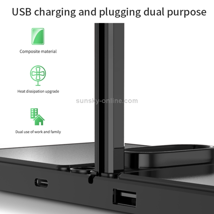 K04 4 in 1 10W Qi Standard Wireless Charger for Mobile Phones & iWatch & AirPods (White) K04 4 in 1 10W Qi Standard Wireless Charger for Mobile Phones & iWatch & AirPods (White)
