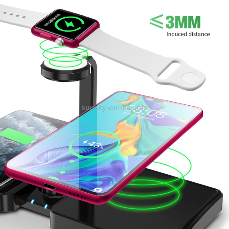 K04 4 in 1 10W Qi Standard Wireless Charger for Mobile Phones & iWatch & AirPods (White) K04 4 in 1 10W Qi Standard Wireless Charger for Mobile Phones & iWatch & AirPods (White)