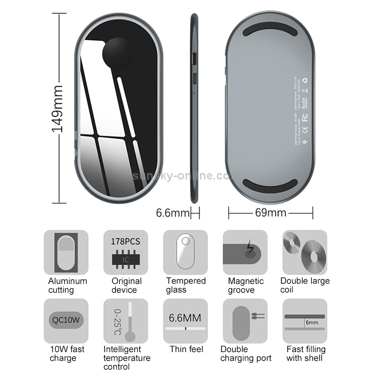 F1 Qi Standard Quick Wireless Charger 7.5W / 10W F1 Qi Standard Quick Wireless Charger 7.5W / 10W