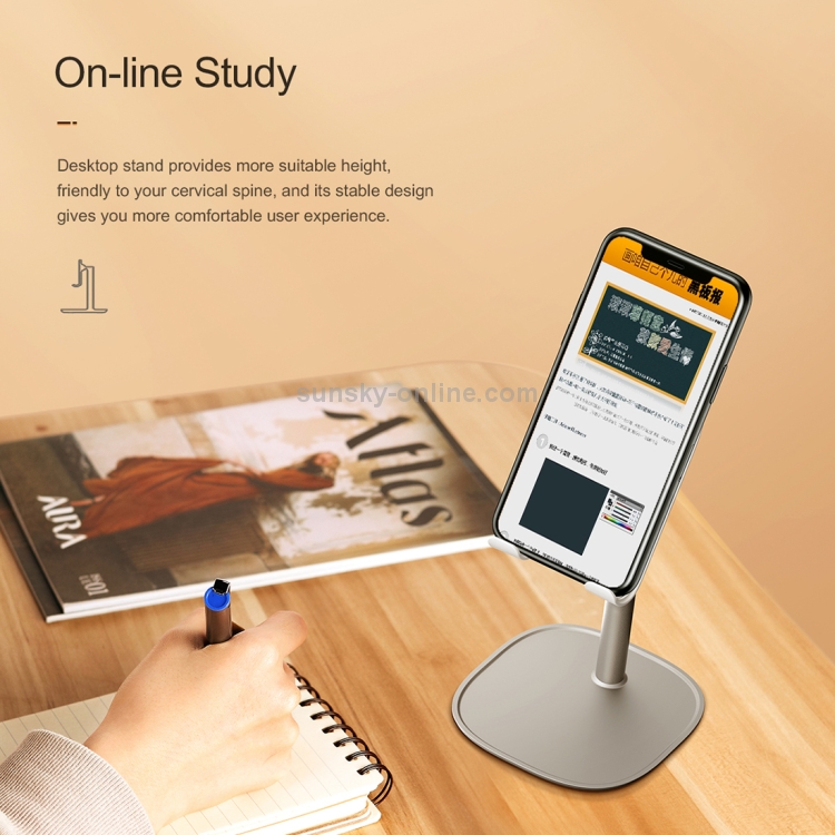ROCK RPH0945 Adjustable 42 Degree Rotation ABS Stand Desktop Phone Tablet Holder (White) ROCK RPH0945 Adjustable 42 Degree Rotation ABS Stand Desktop Phone Tablet Holder (White)