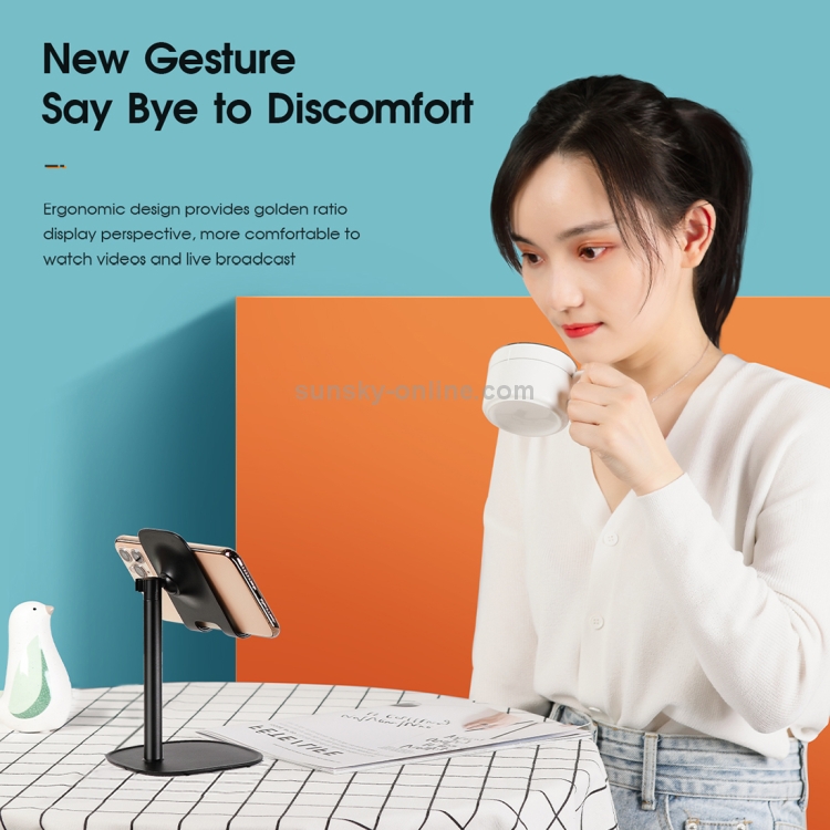 ROCK RPH0945 Adjustable 42 Degree Rotation ABS Stand Desktop Phone Tablet Holder (White) ROCK RPH0945 Adjustable 42 Degree Rotation ABS Stand Desktop Phone Tablet Holder (White)
