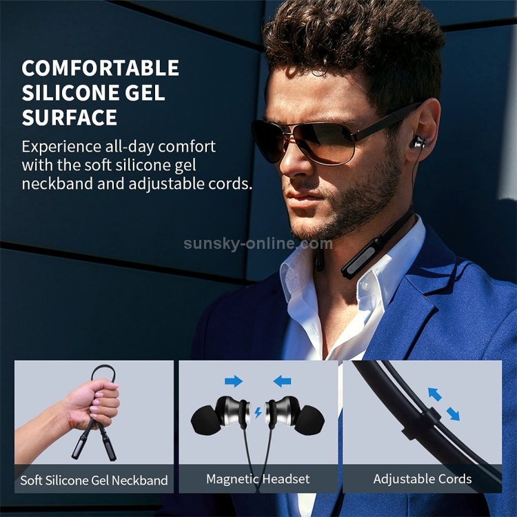 HT1 Magnetic In-Ear Wireless Bluetooth Stereo Headset(Black) HT1 Magnetic In-Ear Wireless Bluetooth Stereo Headset(Black)