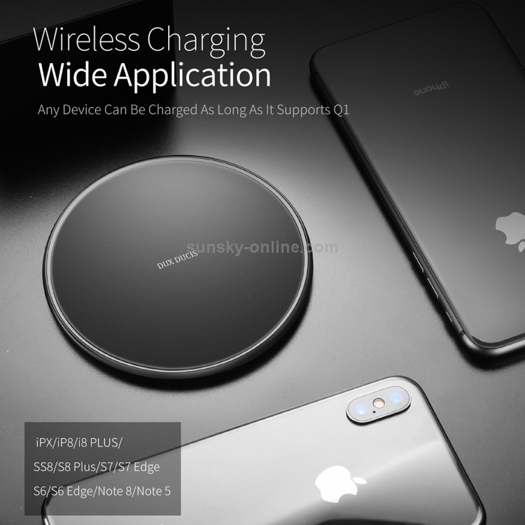 DUX DUCIS Unit 5W Max Qi Standard Wireless Charger (Black) DUX DUCIS Unit 5W Max Qi Standard Wireless Charger (Black)