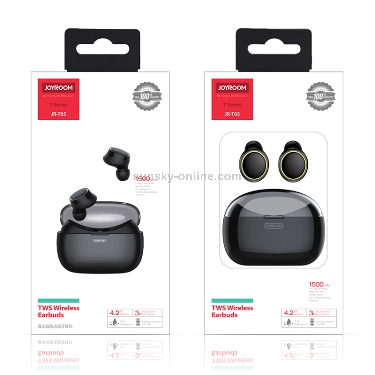 JOYROOM JR-T05 Bluetooth 4.2 TWS Wireless Bluetooth Earphone(White) JOYROOM JR-T05 Bluetooth 4.2 TWS Wireless Bluetooth Earphone(White)