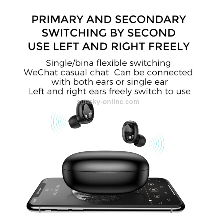 JOYROOM JR-T08 T Series Mini Wireless TWS Bluetooth Earphone(Black) JOYROOM JR-T08 T Series Mini Wireless TWS Bluetooth Earphone(Black)