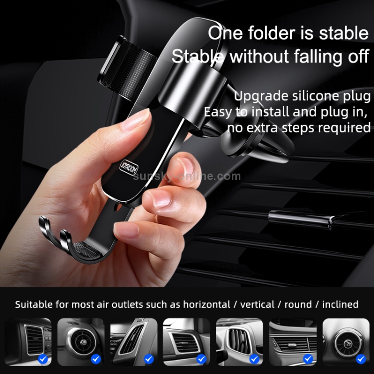 JOYROOM JR-ZS198 Guangying Series Car Dashboard Gravity Bracket(Black) JOYROOM JR-ZS198 Guangying Series Car Dashboard Gravity Bracket(Black)