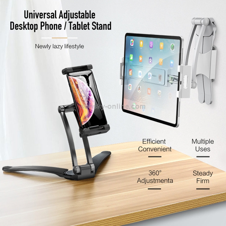 ROCK Universal Adjustable Suspensible Desktop Phone Tablet Stand(Silver) - 11