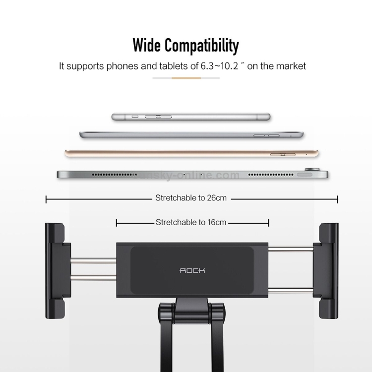 ROCK Universal Adjustable Suspensible Desktop Phone Tablet Stand(Silver) - 4