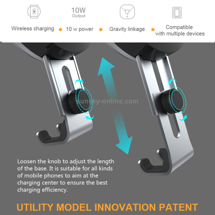 FC01 10W Car Fast Charging Wireless Charger(Black) FC01 10W Car Fast Charging Wireless Charger(Black)
