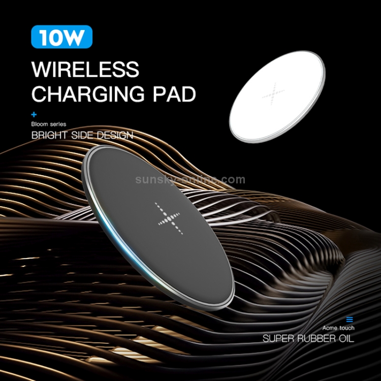 10W Desktop Intelligent Rapid Wireless Charger Fast Chargering Pad ABS + Aluminum Alloy,FT01-A(Black) 10W Desktop Intelligent Rapid Wireless Charger Fast Chargering Pad ABS + Aluminum Alloy,FT01-A(Black)