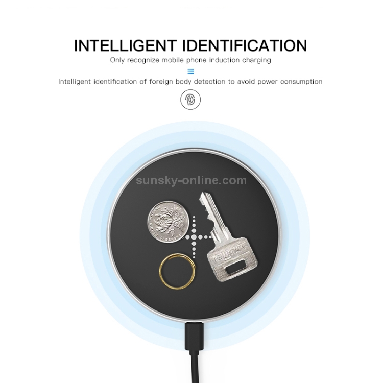 10W Desktop Intelligent Rapid Wireless Charger Fast Chargering Pad ABS + Aluminum Alloy,FT01-A(Black) 10W Desktop Intelligent Rapid Wireless Charger Fast Chargering Pad ABS + Aluminum Alloy,FT01-A(Black)
