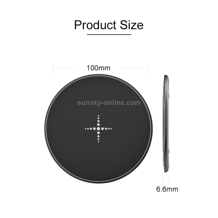 10W Desktop Intelligent Rapid Wireless Charger Fast Chargering Pad ABS + Aluminum Alloy,FT01-A(Black) 10W Desktop Intelligent Rapid Wireless Charger Fast Chargering Pad ABS + Aluminum Alloy,FT01-A(Black)