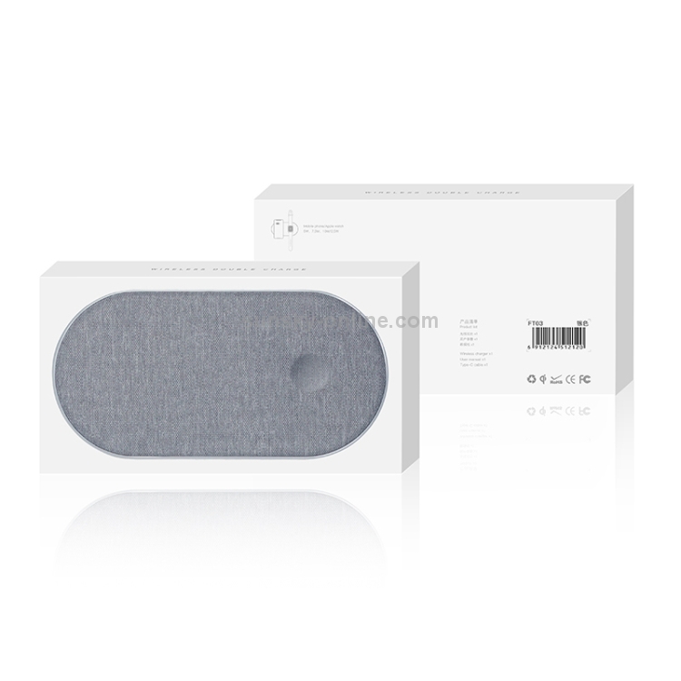 FT03-A Desktop Intelligent Rapid Wireless Charger  Fast Chargering Pad , 2.5W&5W&7.5W&10W(White)