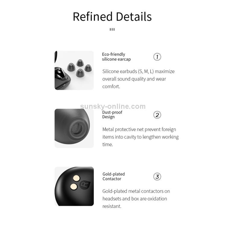 ROCK EB60 TWS Bluetooth 5.0 Mini Wireless Stereo Bluetooth Earphone(White) ROCK EB60 TWS Bluetooth 5.0 Mini Wireless Stereo Bluetooth Earphone(White)