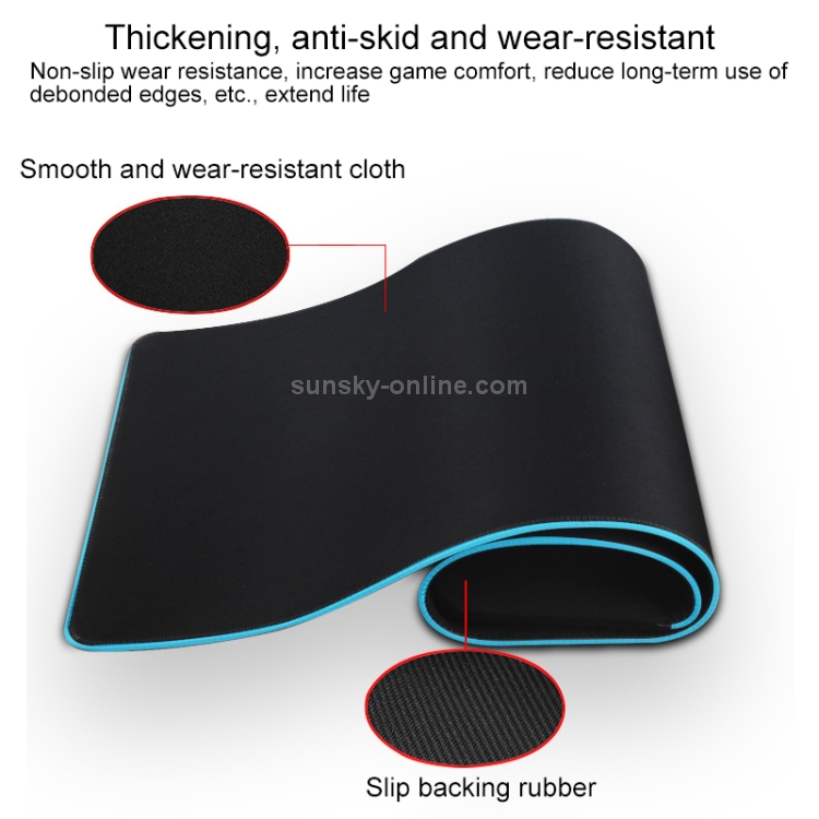 QI Standard Lighting Wireless Charger Thickening Computer Mouse Pad, Size: 79x30x0.7cm QI Standard Lighting Wireless Charger Thickening Computer Mouse Pad, Size: 79x30x0.7cm