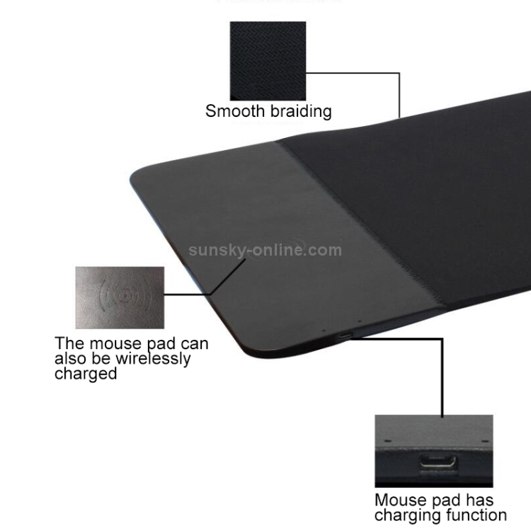 QI Standard Lighting Wireless Charger Thickening Computer Mouse Pad, Size: 79x30x0.7cm QI Standard Lighting Wireless Charger Thickening Computer Mouse Pad, Size: 79x30x0.7cm