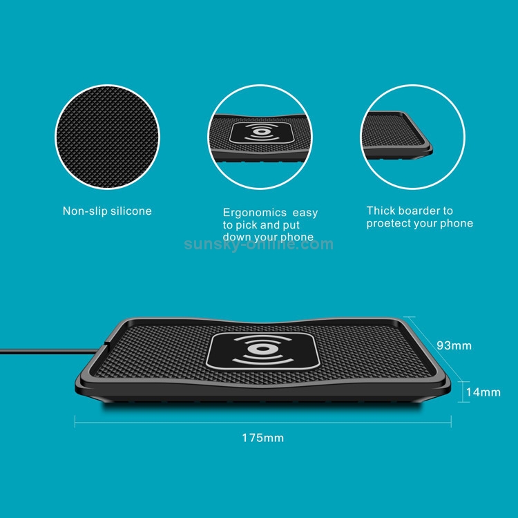 C3 QI Standard Vehicle Anti-skid Wireless Fast Charging Charger C3 QI Standard Vehicle Anti-skid Wireless Fast Charging Charger