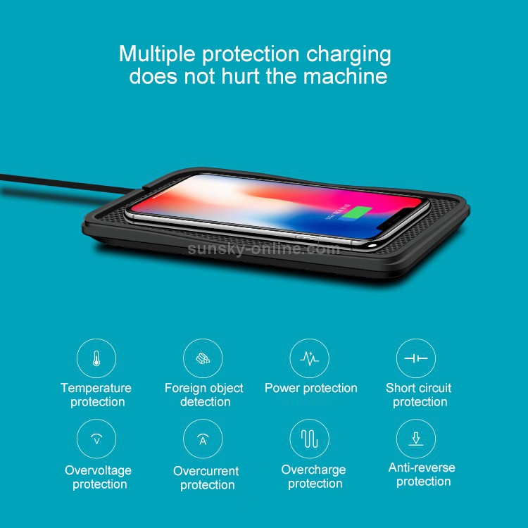 C3 QI Standard Vehicle Anti-skid Wireless Fast Charging Charger C3 QI Standard Vehicle Anti-skid Wireless Fast Charging Charger