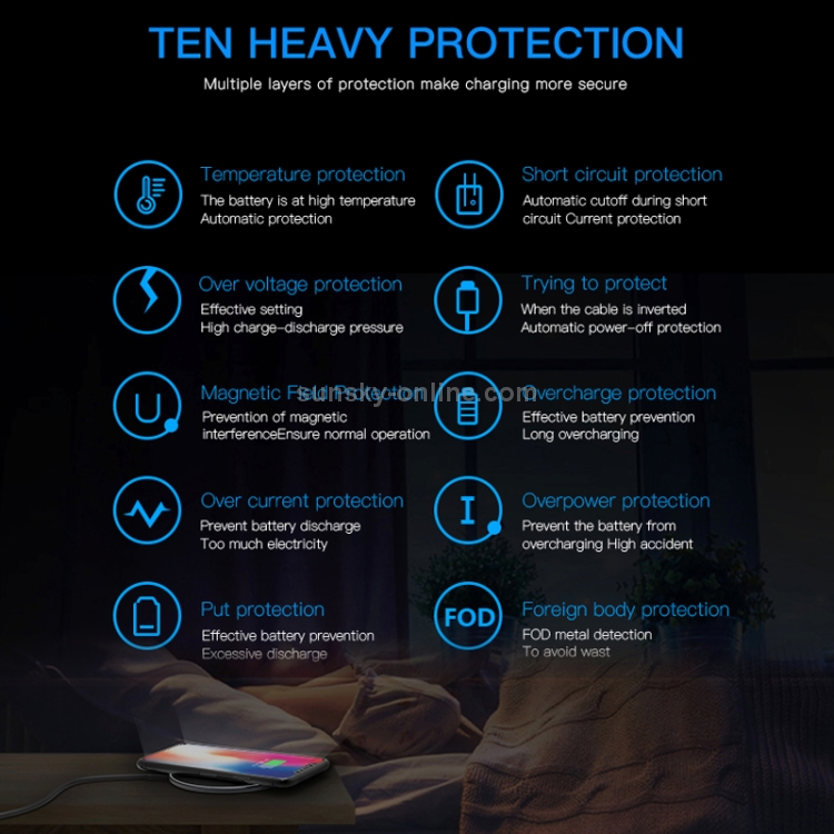 10W Desktop Intelligent Rapid Wireless Charger Fast Chargering Pad ABS & Aluminum Alloy & Packing Cloth,FT01-C(White) 10W Desktop Intelligent Rapid Wireless Charger Fast Chargering Pad ABS & Aluminum Alloy & Packing Cloth,FT01-C(White)