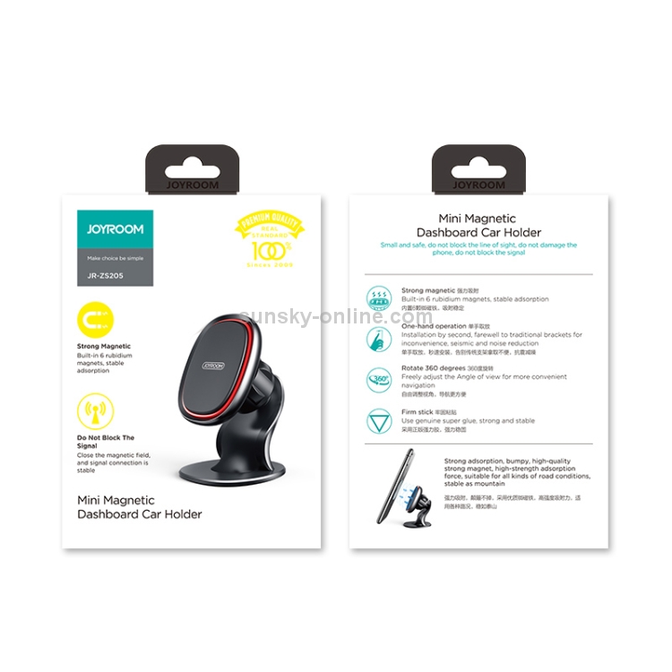 JOYROOM JR-ZS205 Magic Series Magnetic Car Holder Dashboard Bracket (Black) JOYROOM JR-ZS205 Magic Series Magnetic Car Holder Dashboard Bracket (Black)