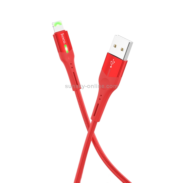 HOCO S24 USB to 8 Pin Interface Celestial Charging Data Cable, Length: 1.2m (Red) HOCO S24 USB to 8 Pin Interface Celestial Charging Data Cable, Length: 1.2m (Red)