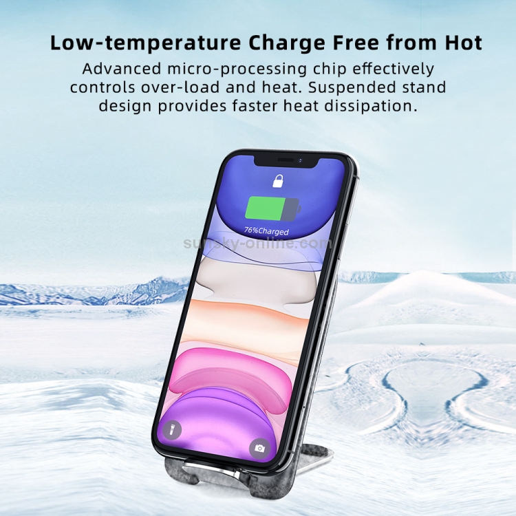 ROCK W30 15W Mobile Phone Wireless Charger Foldable Desktop Holder (Black) ROCK W30 15W Mobile Phone Wireless Charger Foldable Desktop Holder (Black)
