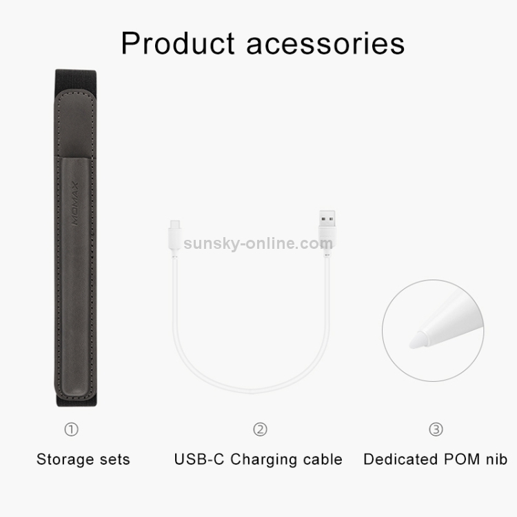 MOMAX TP2 ONE LINK Anti-mistouch Active Capacitive Stylus Pen for iPad MOMAX TP2 ONE LINK Anti-mistouch Active Capacitive Stylus Pen for iPad