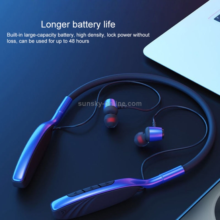 D01 Bluetooth 5.0 Hanging Neck Sports Wireless In-ear Bluetooth Earphone (Red) D01 Bluetooth 5.0 Hanging Neck Sports Wireless In-ear Bluetooth Earphone (Red)