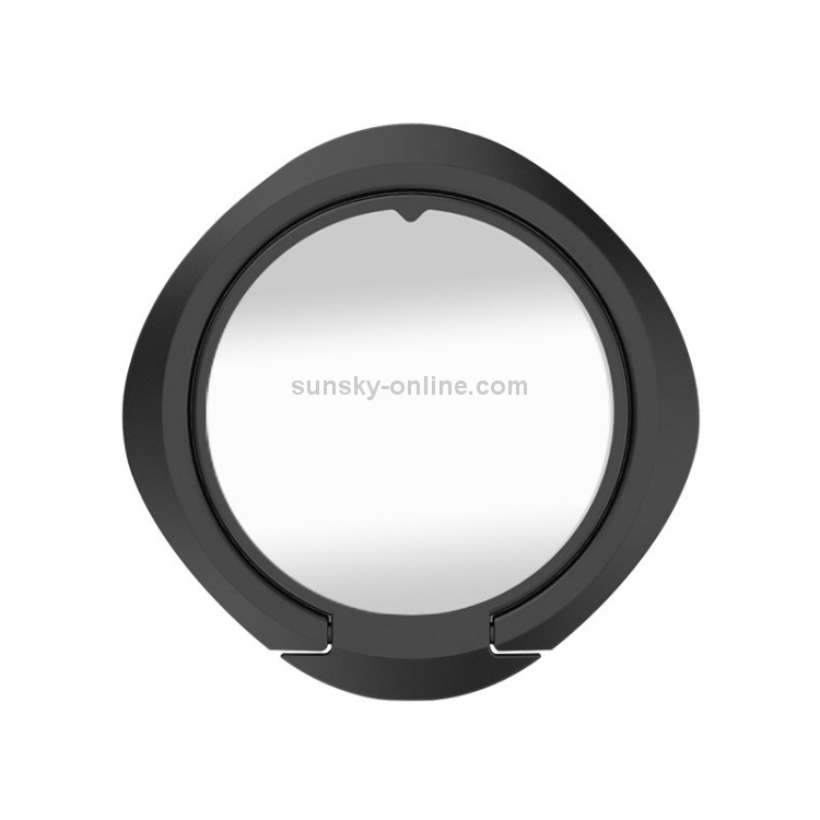 Ultrathin 360 Degree Rotation Mirror Car Ring Bracket Phone Holder(Black) Ultrathin 360 Degree Rotation Mirror Car Ring Bracket Phone Holder(Black)