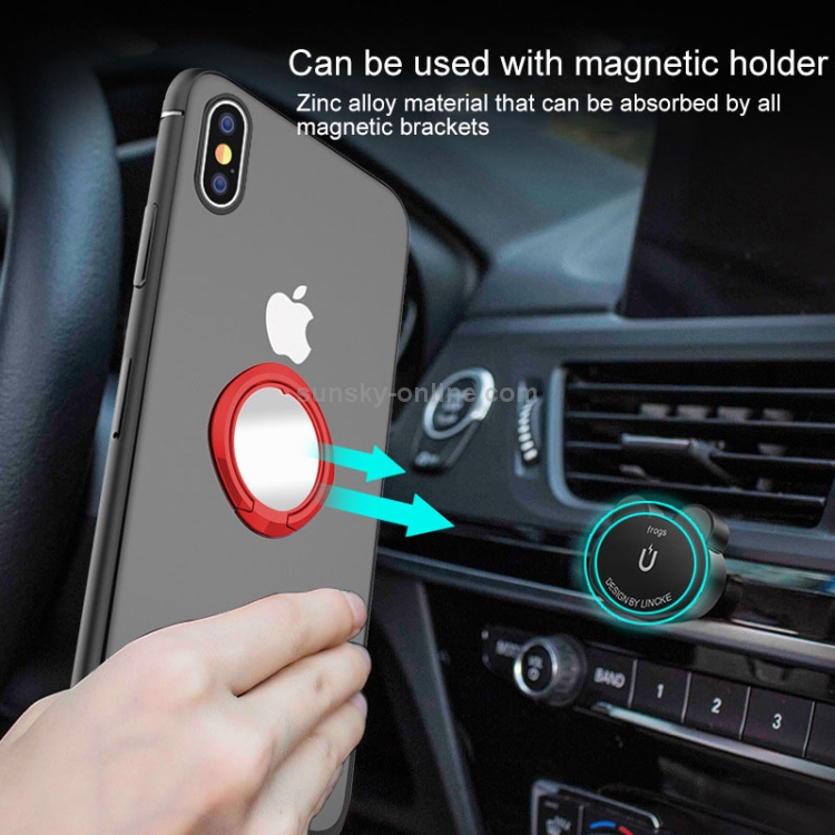 Ultrathin 360 Degree Rotation Mirror Car Ring Bracket Phone Holder(Black) Ultrathin 360 Degree Rotation Mirror Car Ring Bracket Phone Holder(Black)