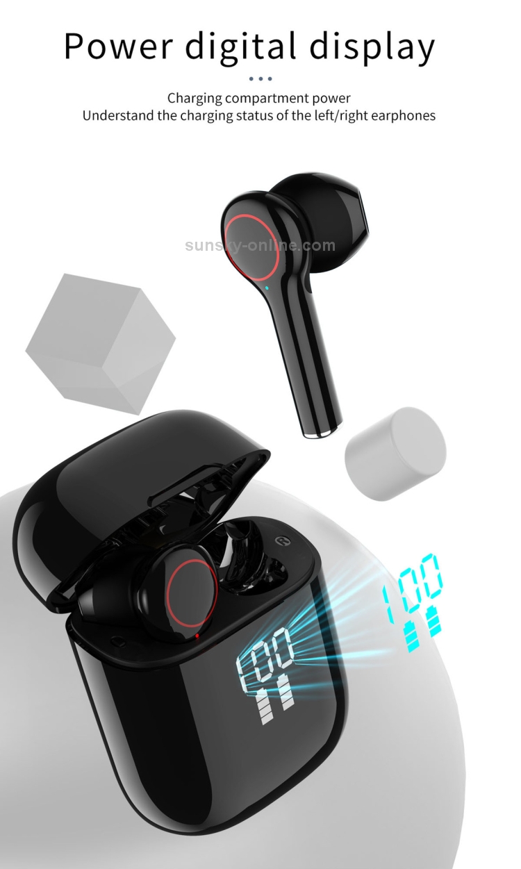 L31 pro Bluetooth 5.0 TWS Digital Display Touch Wireless Bluetooth Earphone (Black) L31 pro Bluetooth 5.0 TWS Digital Display Touch Wireless Bluetooth Earphone (Black)