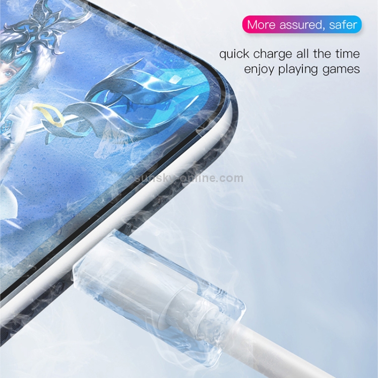 JOYROOM JR-S113 Ben Series 2A 8 Pin Quick Charging Cable, Upgrade Version, Length : 25cm (White) JOYROOM JR-S113 Ben Series 2A 8 Pin Quick Charging Cable, Upgrade Version, Length : 25cm (White)