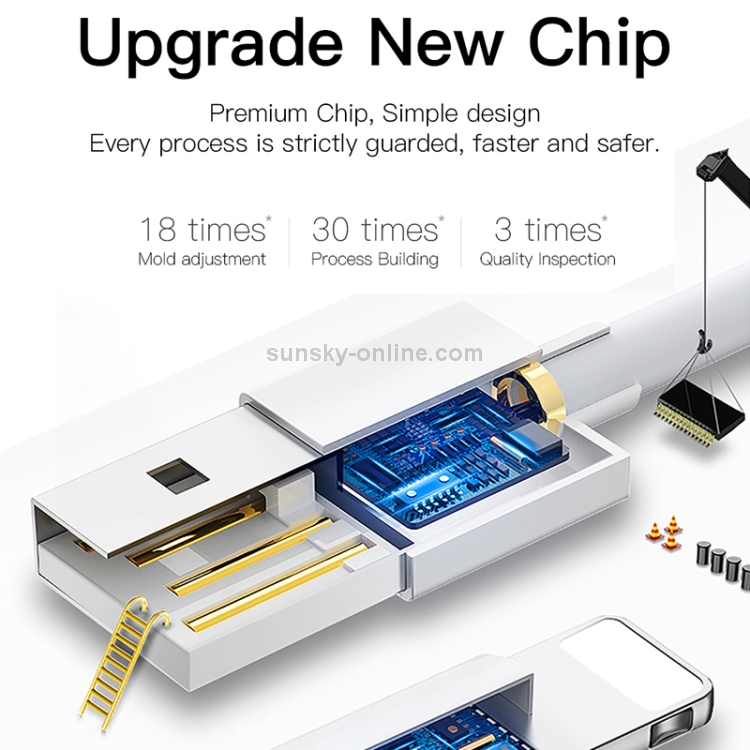 JOYROOM JR-S113 Ben Series 2A 8 Pin Quick Charging Cable, Upgrade Version, Length : 25cm (White) JOYROOM JR-S113 Ben Series 2A 8 Pin Quick Charging Cable, Upgrade Version, Length : 25cm (White)