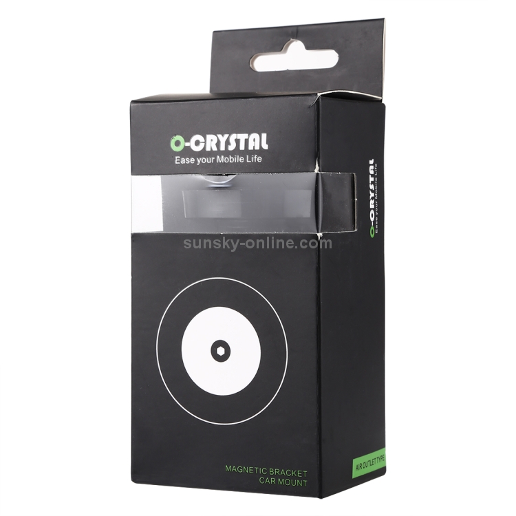 O-CRYSTAL Q005 Magnetic Car Air Outlet Mobile Phone Holder with 3M Sticker(Black) O-CRYSTAL Q005 Magnetic Car Air Outlet Mobile Phone Holder with 3M Sticker(Black)
