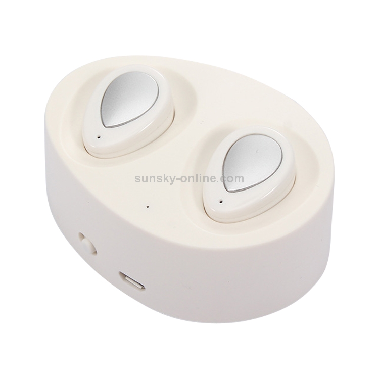 TWS-K2 Mini V4.1 Wireless Stereo Bluetooth Headset with Charging Case(Silver) TWS-K2 Mini V4.1 Wireless Stereo Bluetooth Headset with Charging Case(Silver)