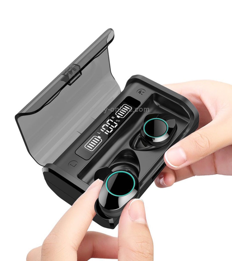 G06 TWS Noise Cancelling V5.0 Wireless Stereo Bluetooth Headset with Charging Case and LED Display(Black) G06 TWS Noise Cancelling V5.0 Wireless Stereo Bluetooth Headset with Charging Case and LED Display(Black)