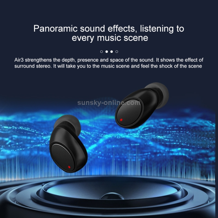 Air3 TWS V5.0 Wireless Stereo Bluetooth Headset with Charging Case, Support Intelligent Voice(White) Air3 TWS V5.0 Wireless Stereo Bluetooth Headset with Charging Case, Support Intelligent Voice(White)