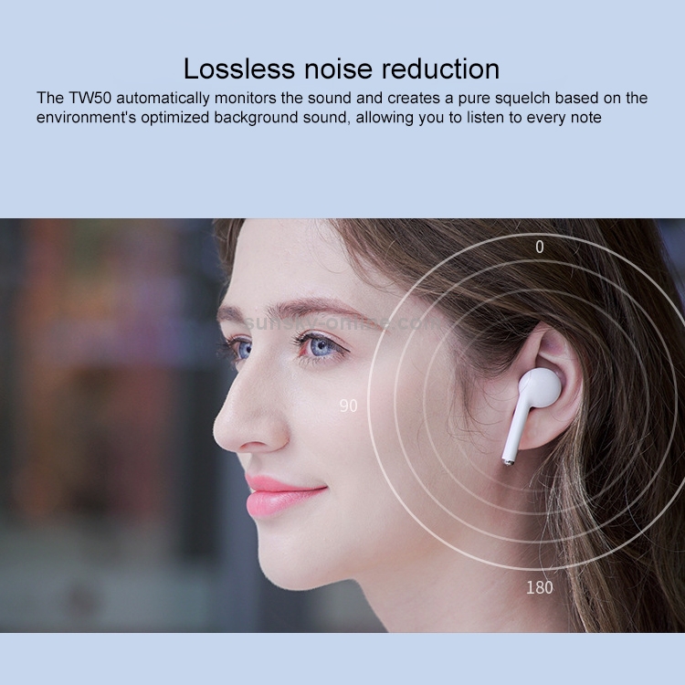TW50 Macaron TWS V5.0 Wireless Stereo Bluetooth Headset with Charging Case, Support Smart Touch(White) TW50 Macaron TWS V5.0 Wireless Stereo Bluetooth Headset with Charging Case, Support Smart Touch(White)