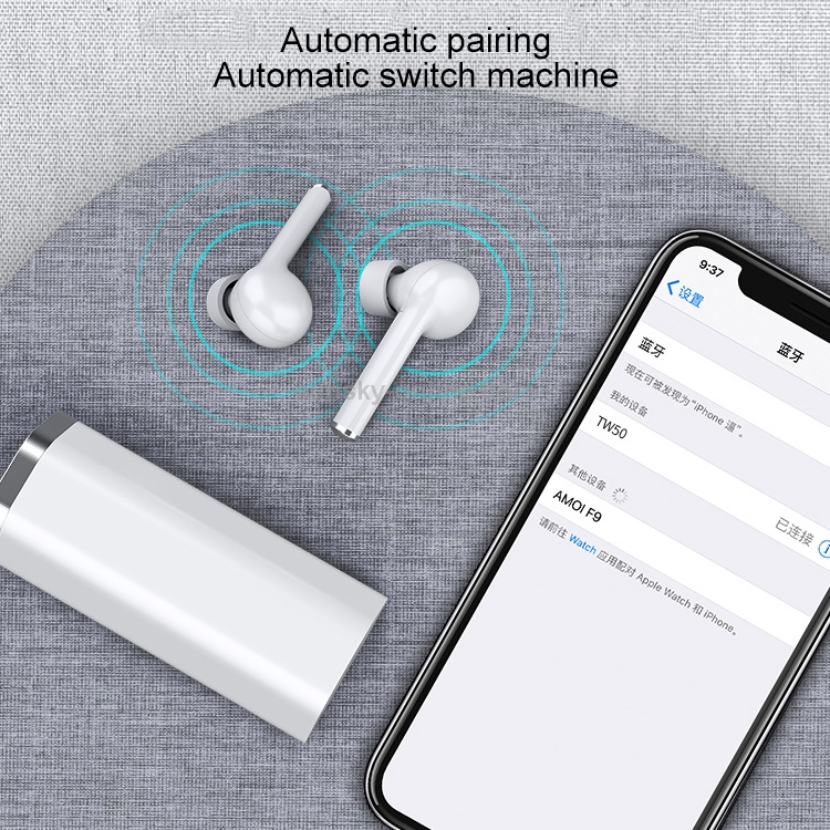 TW50 Macaron TWS V5.0 Wireless Stereo Bluetooth Headset with Charging Case, Support Smart Touch(White) TW50 Macaron TWS V5.0 Wireless Stereo Bluetooth Headset with Charging Case, Support Smart Touch(White)