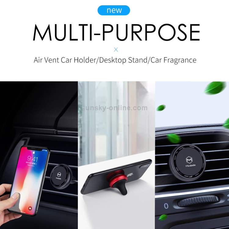 Mcdodo CM-5430 Dolphin Series Magnetic Car Vent Mount Holder with Aroma(Black) Mcdodo CM-5430 Dolphin Series Magnetic Car Vent Mount Holder with Aroma(Black)