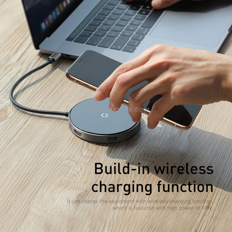 Baseus Circular Mirror Wireless Charger 4K HD HUB Baseus Circular Mirror Wireless Charger 4K HD HUB