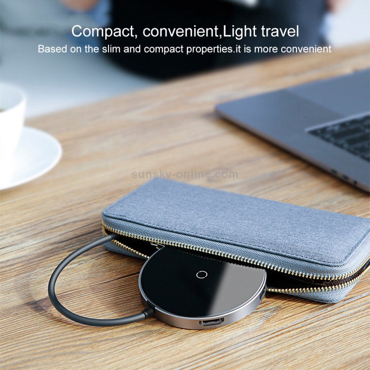 Baseus Circular Mirror Wireless Charger 4K HD HUB Baseus Circular Mirror Wireless Charger 4K HD HUB