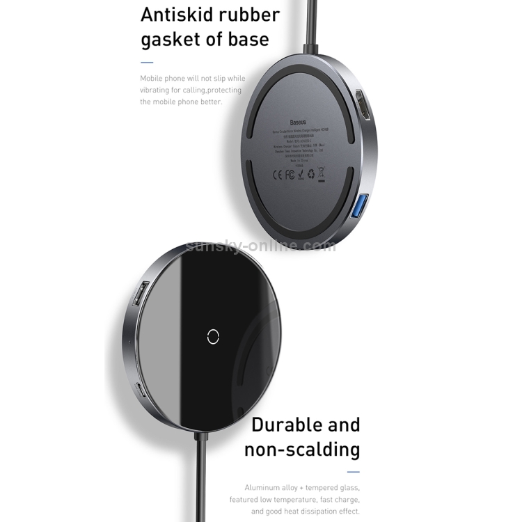 Baseus Circular Mirror Wireless Charger 4K HD HUB Baseus Circular Mirror Wireless Charger 4K HD HUB