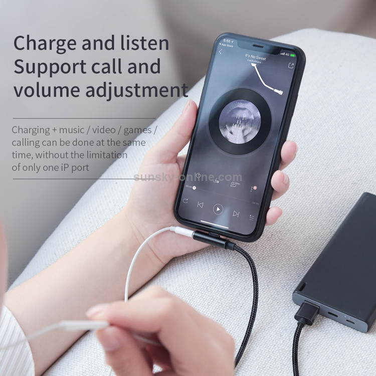 Baseus 0.5m 2A USB A to 8 Pin Rhythem Bent Connector Audio Data Sync Charge Cable(Black) Baseus 0.5m 2A USB A to 8 Pin Rhythem Bent Connector Audio Data Sync Charge Cable(Black)