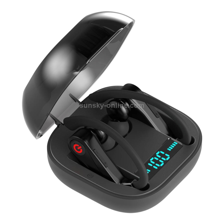 HBQ-Q62 TWS Bluetooth 5.0 Wireless Stereo Bluetooth Earphone with Charging Box & Digital LED Light, Support Siri(Black) HBQ-Q62 TWS Bluetooth 5.0 Wireless Stereo Bluetooth Earphone with Charging Box & Digital LED Light, Support Siri(Black)