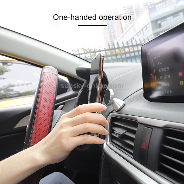 hoco CA46 Portable Car Central Console Metal Magnetic Holder(Black) hoco CA46 Portable Car Central Console Metal Magnetic Holder(Black)
